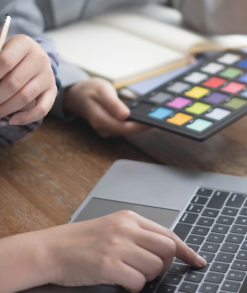 Httpselements.envato.comteam Of Creative Graphic Designer Working On Color HU5SC3Q01